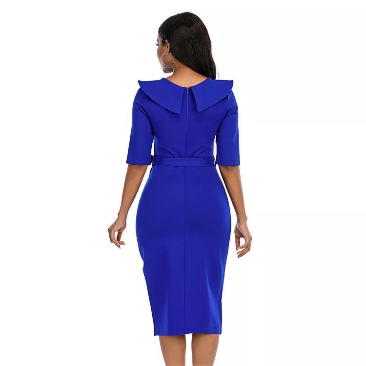 Petite Royal Blue Business Dress | Etsy