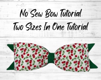 DIY No Sew Bow Tutorial, How To Bow Tutorial, No Sew Wreath Attachment