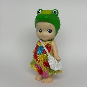 Crochet Sonny Angel Overalls: Handmade Doll Clothes