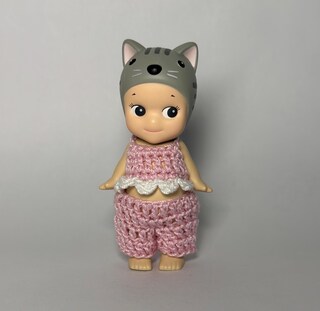4 Set Di Vestiti Per Bambole Sonny Angel 7,6 Cm - Top E Gonna In Poliestere - Collezione Da Esposizione E Decorazione (Verde)