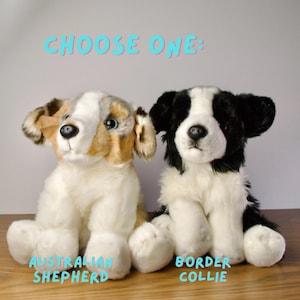 Cattle dog plush, New Gift plush, Australian Shepherd, Border Collie Plush, Dog Plush