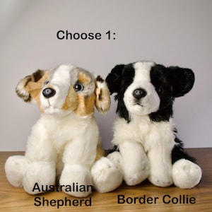 Cattle dog plush, New Gift plush, Australian Shepherd, Border Collie Plush, Dog Plush