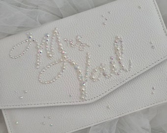 Bridal clutch bag custom made