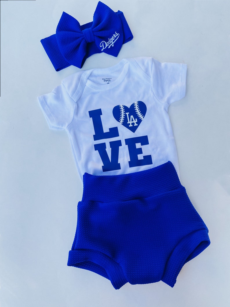 Dodger babygirl set | Etsy