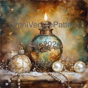 Decorazione natalizia stampabile pittura 8x8 carta stile vintage o arte murale decoupage carta diario effimero artigianato collage 0128