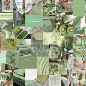 Sage Green Aesthetic Collage Kit Wall Art Digital Download 75 Photos - Etsy