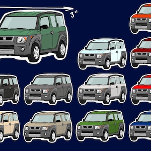 Classic Honda Element Sticker - Custom colors, makes a great gift for car enthusiasts!