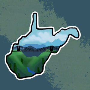 WV Suspension Bridge Sticker