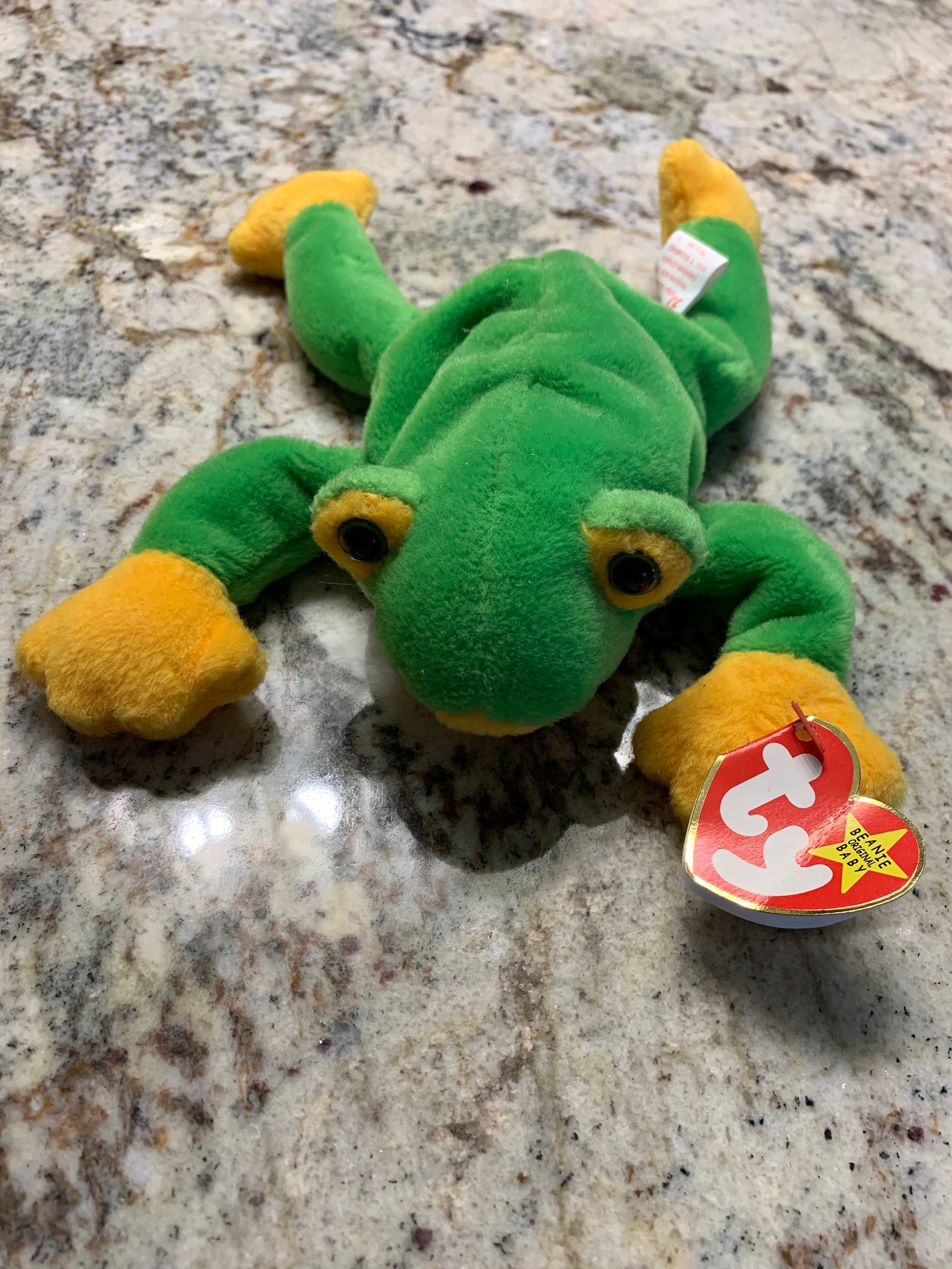 Hardtofind 1997 SMOOCHY Frog Beanie Baby With Tags Etsy