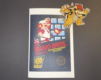 Nintendo Super Mario Brothers Final Boss King Bowser Koopa Yellow Turtle W/ Card