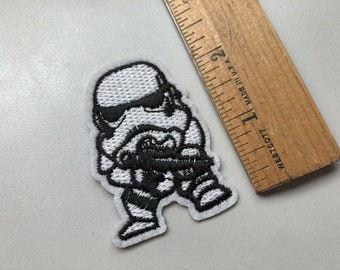 Baby Stormtrooper Star Wars Iron On Patch For Backpack Jacket Hat Or Pants