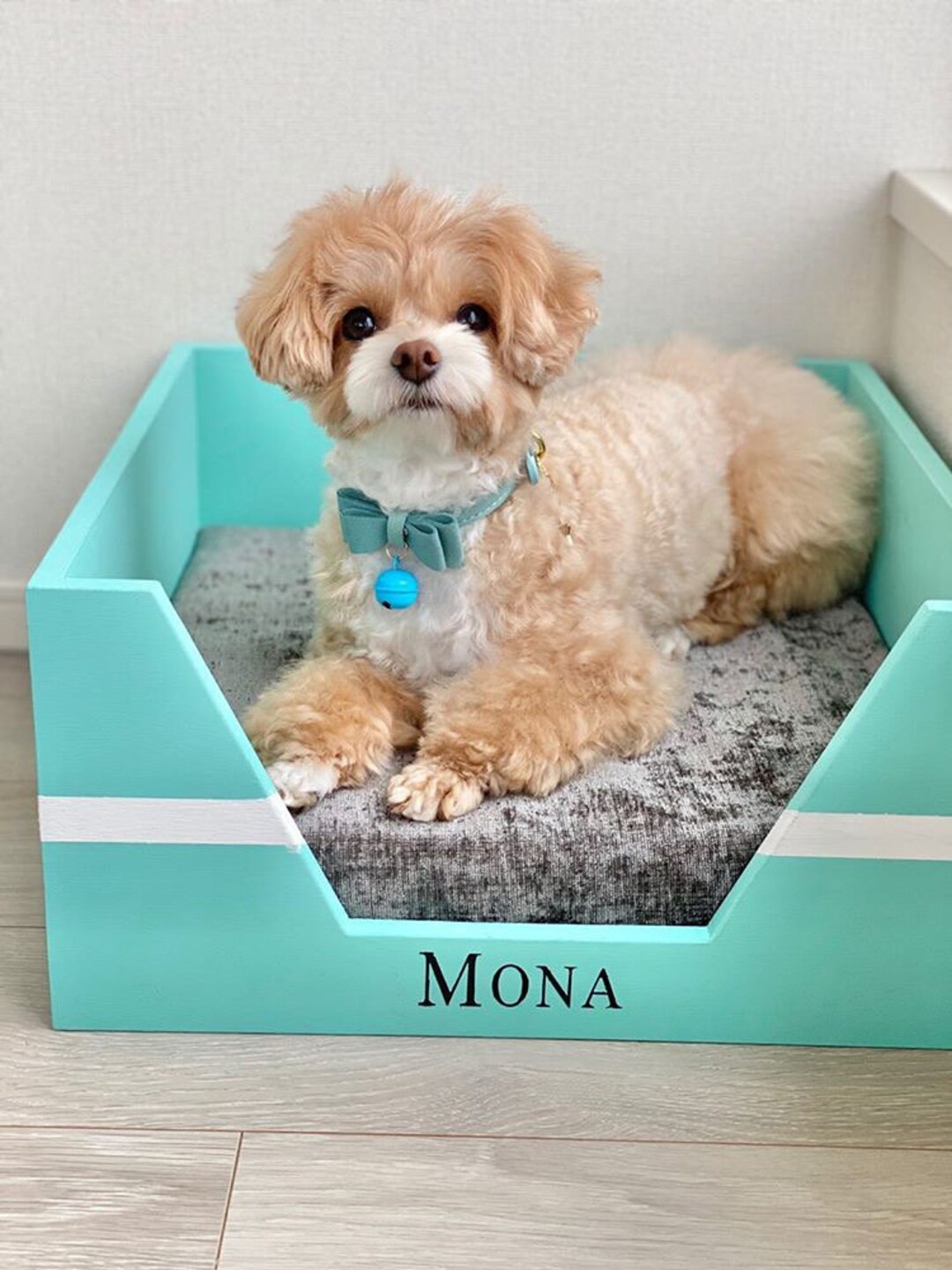 Turquoise Dog Bed Modern Dog House Wood Dog House Dog Bed Etsy