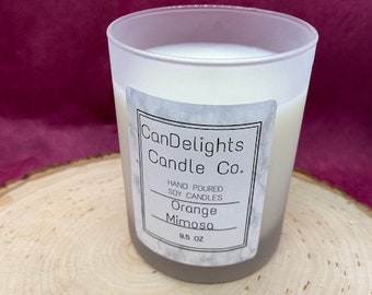 Orange Mimosa Soy Candle