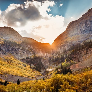 Million Dollar Highway Canvas Print: Colorado Autumn Mountain Art