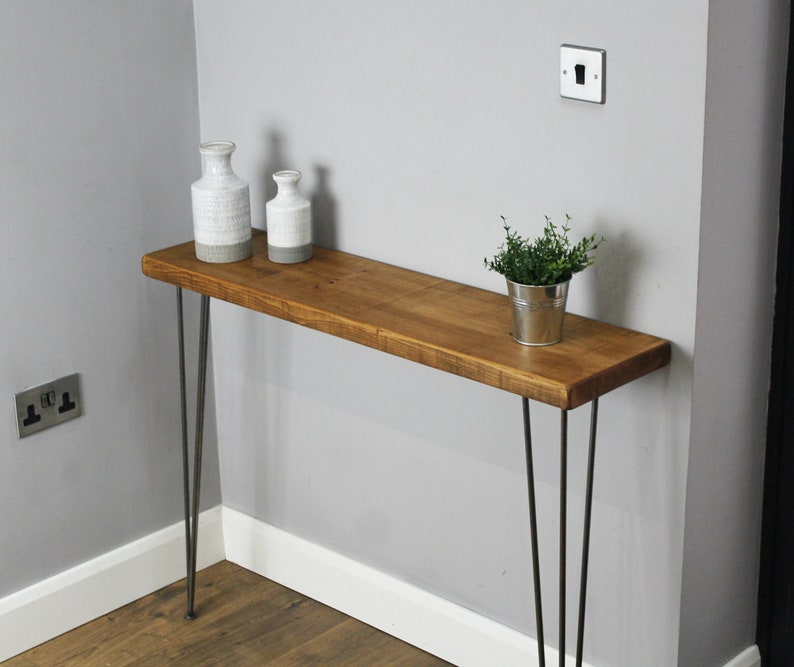 Rustic Console Table 25cm Deep Handcrafted Home Side Table Etsy UK