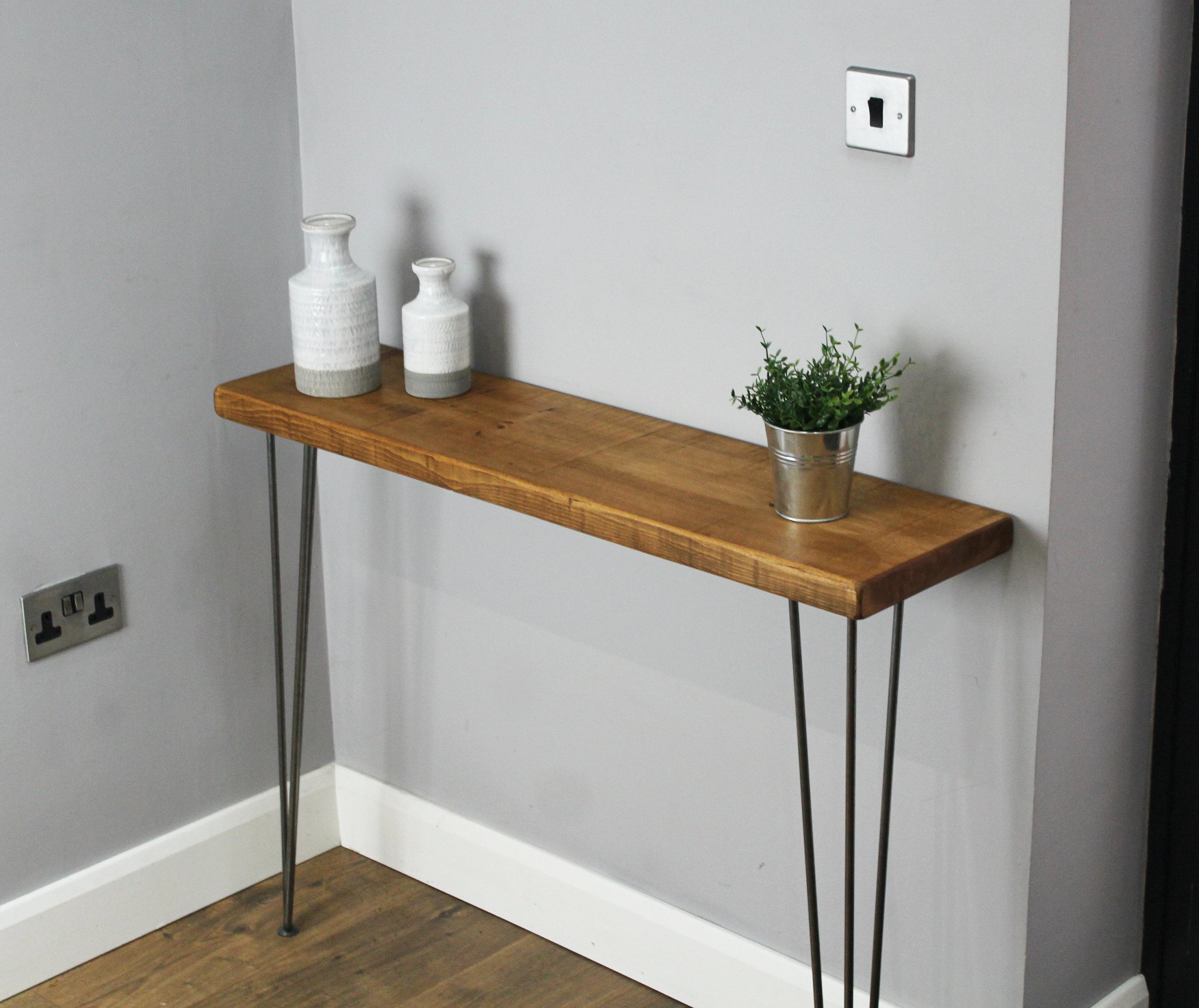 Rustic Console Table 25cm Deep Handcrafted Home Side Table Etsy UK