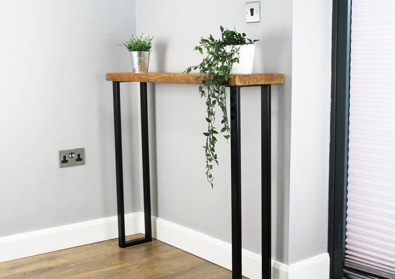 Console Table Rustic 25cm Deep Handcrafted Home Side Table Etsy Australia