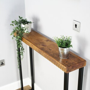 Console Table Narrow 20cm Deep Handcrafted Home Side Table - Etsy UK