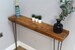 Rustic Chunky Console Table | 20cm deep Handcrafted Home Side Table | Wooden Table with Hairpin Legs | Radiator Shelf | Home Decor 