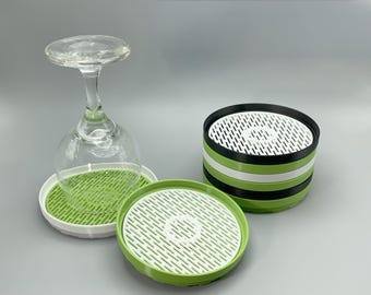 Handmade Stackable Cup Drainer Trays (Set of 3): Modern Kitchen Counter Organizer