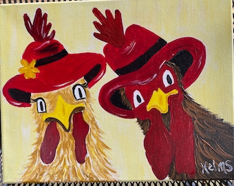 Whimsical Chicken - Etsy