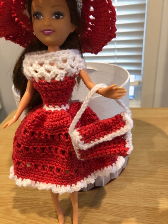 Barbie Doll Crochet Dress, Hat, and Bag Pattern (PDF Digital Download  Pattern) - Etsy