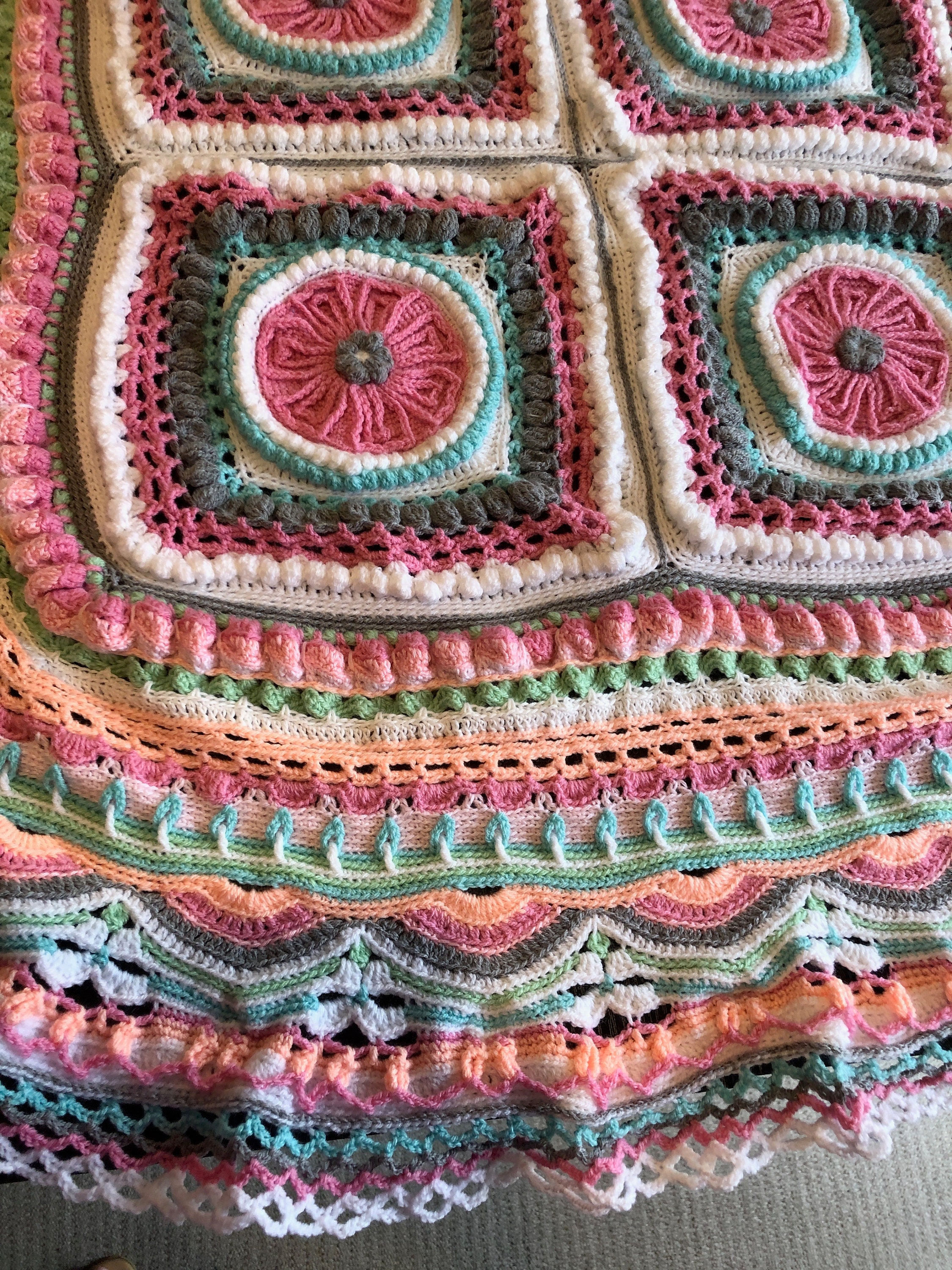 Mandala Inspired Baby Blanket Etsy