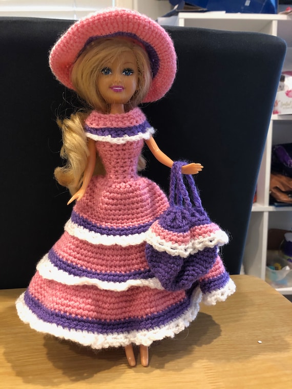 Frilly Doll Dress Crochet Pattern, Hat and Bag (PDF Pattern) Digital  Download - Etsy