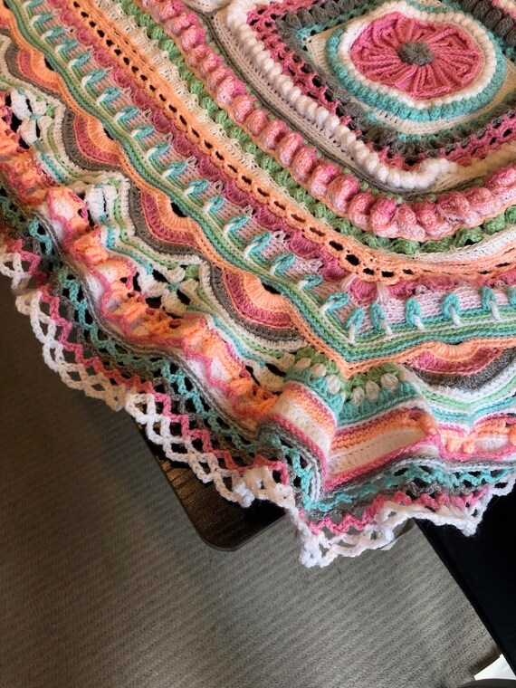 Mandala Inspired Baby Blanket Etsy