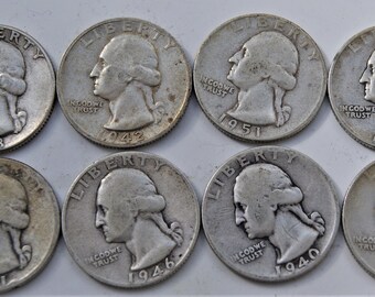 Silver Coins Etsy