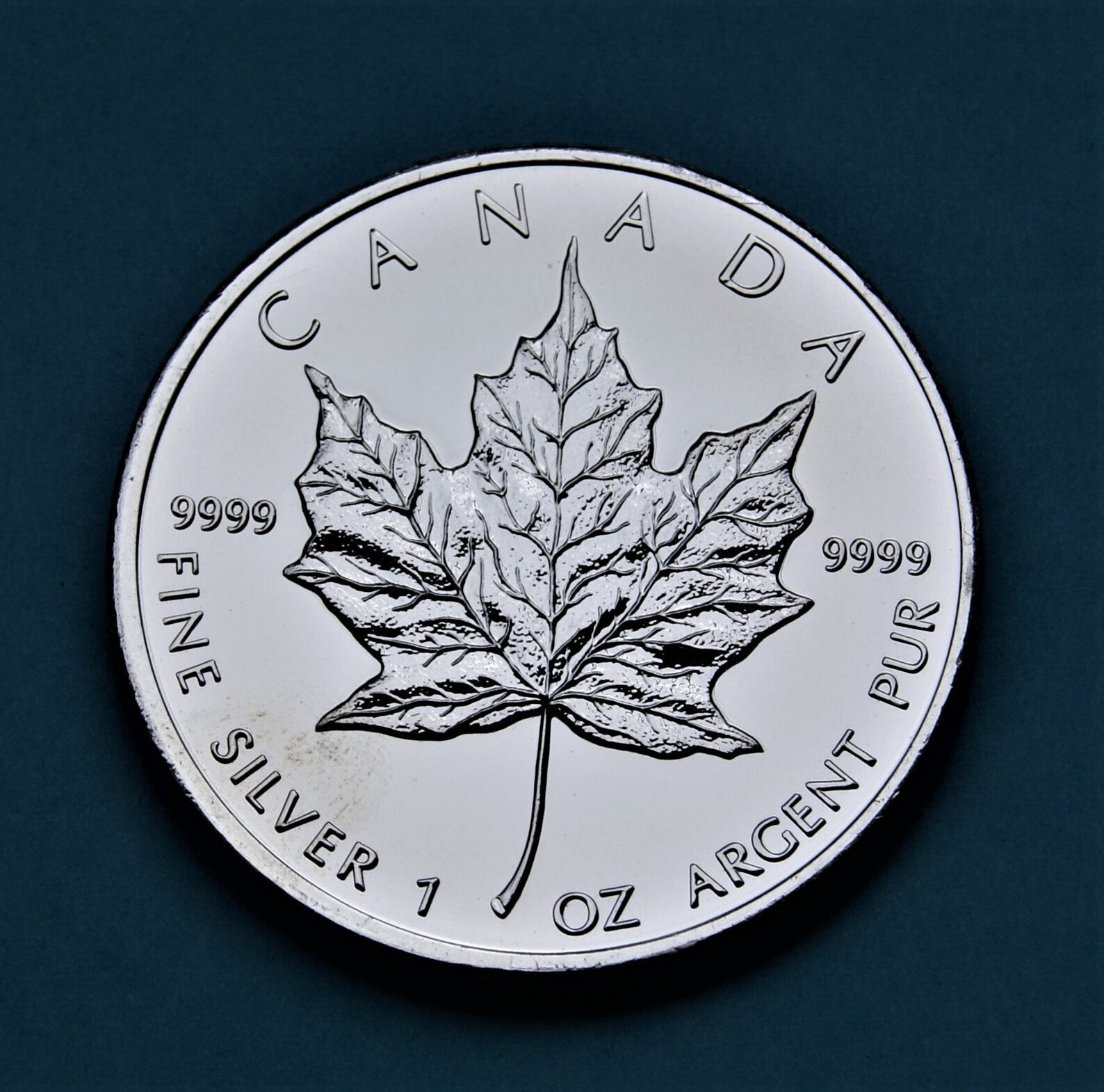 SILVER Maple Leaf Canadian 5 Dollar Coin Gem Brilliant Etsy