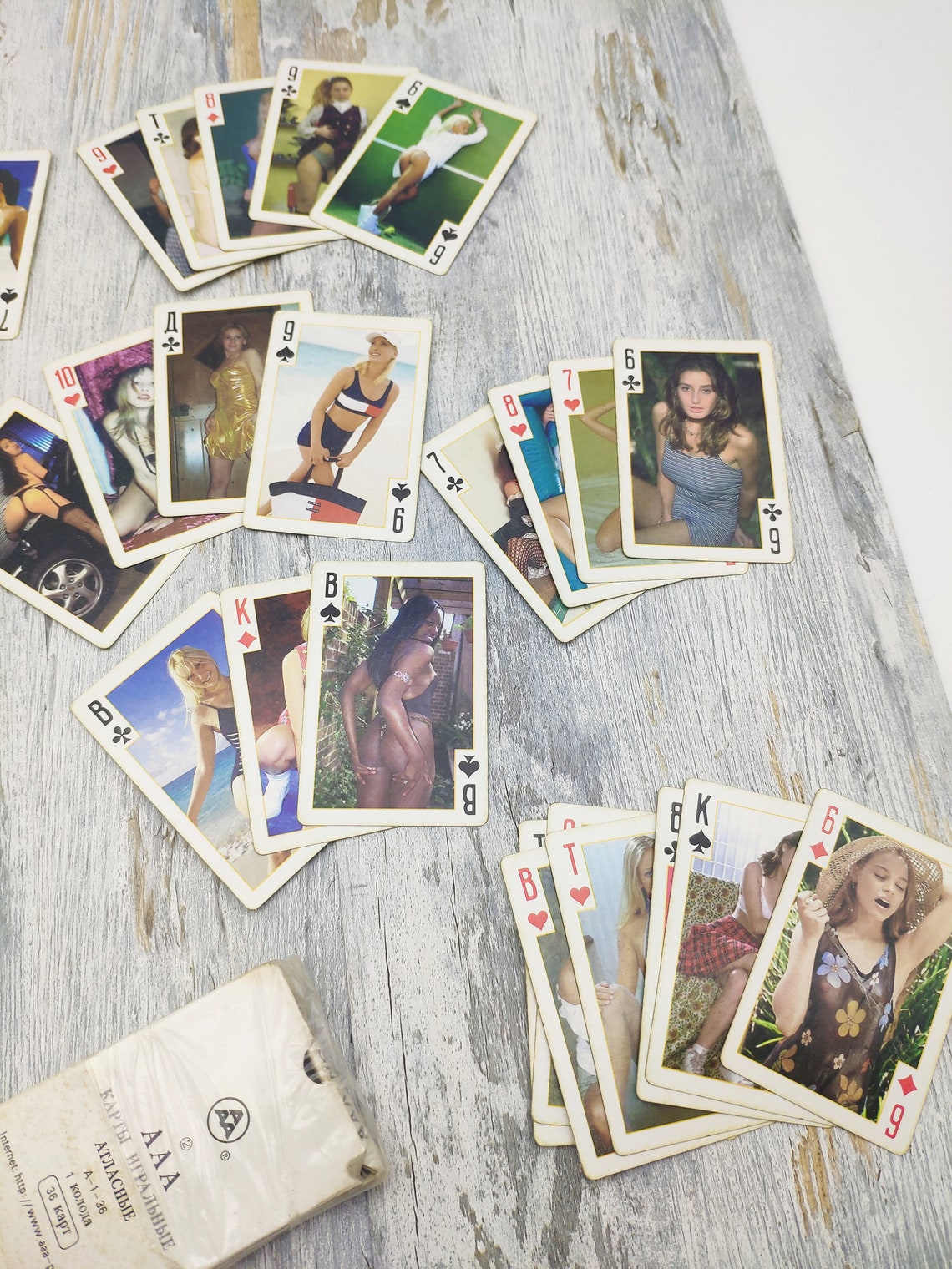 Erotic playing cards Nude girls ladies Set of 36 cards Nude Etsy