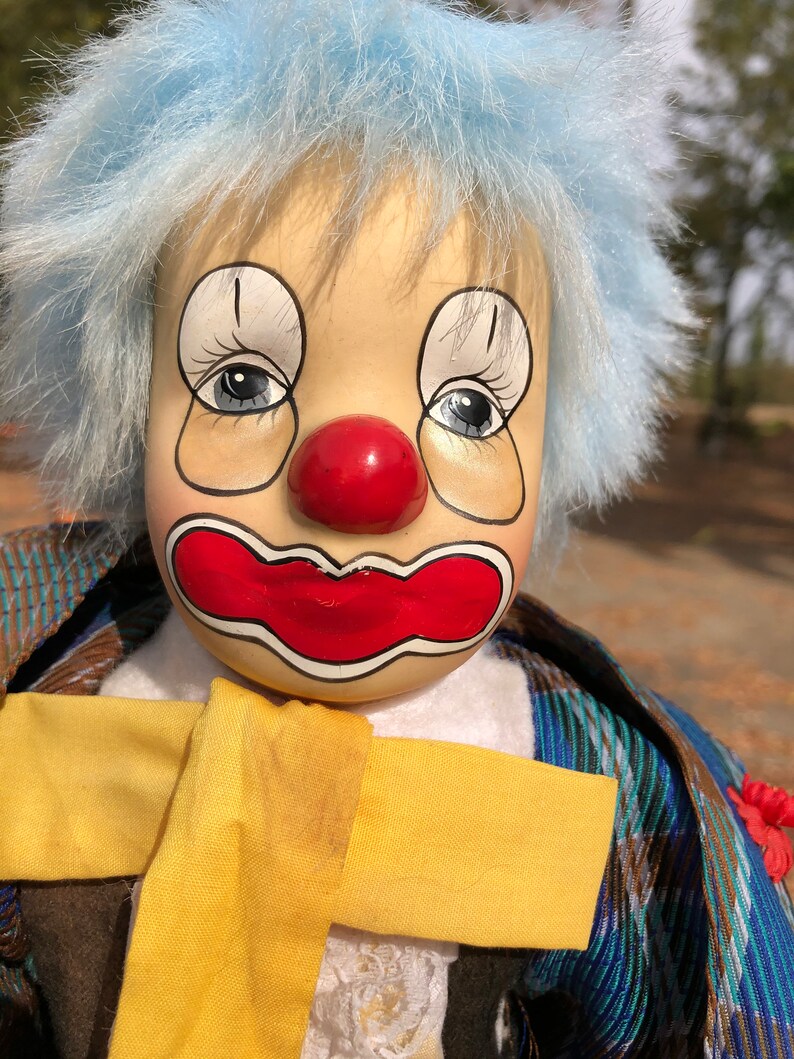 Clown Porcelain Clown Vintage Porcelain Clown Doll Soft Body Etsy