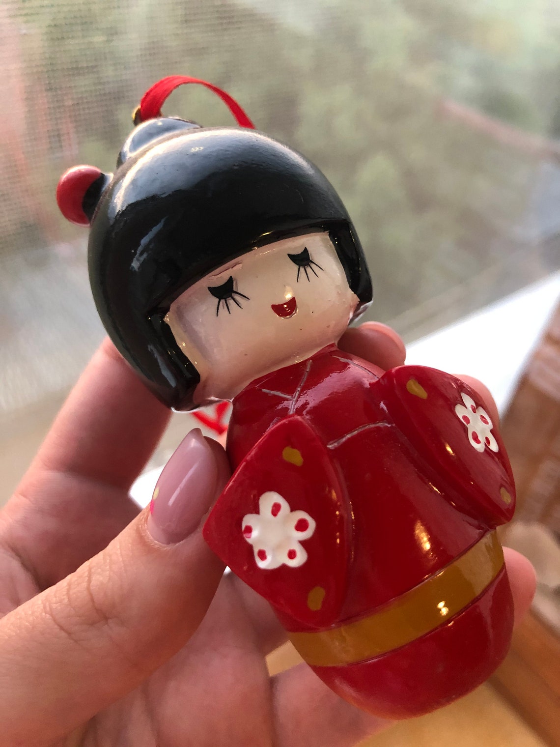 Vintage Japanese Kokeshi Wood Dool Etsy