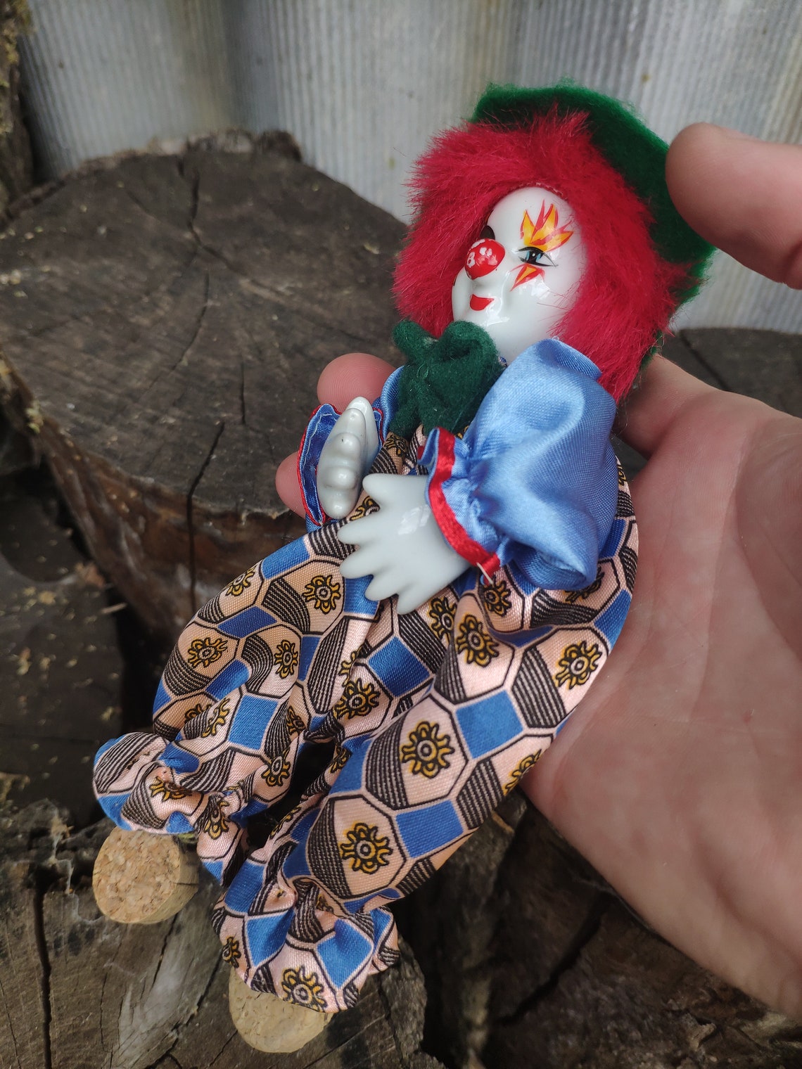 Clown Porcelain Clown Vintage Porcelain Clown Doll Soft Body | Etsy
