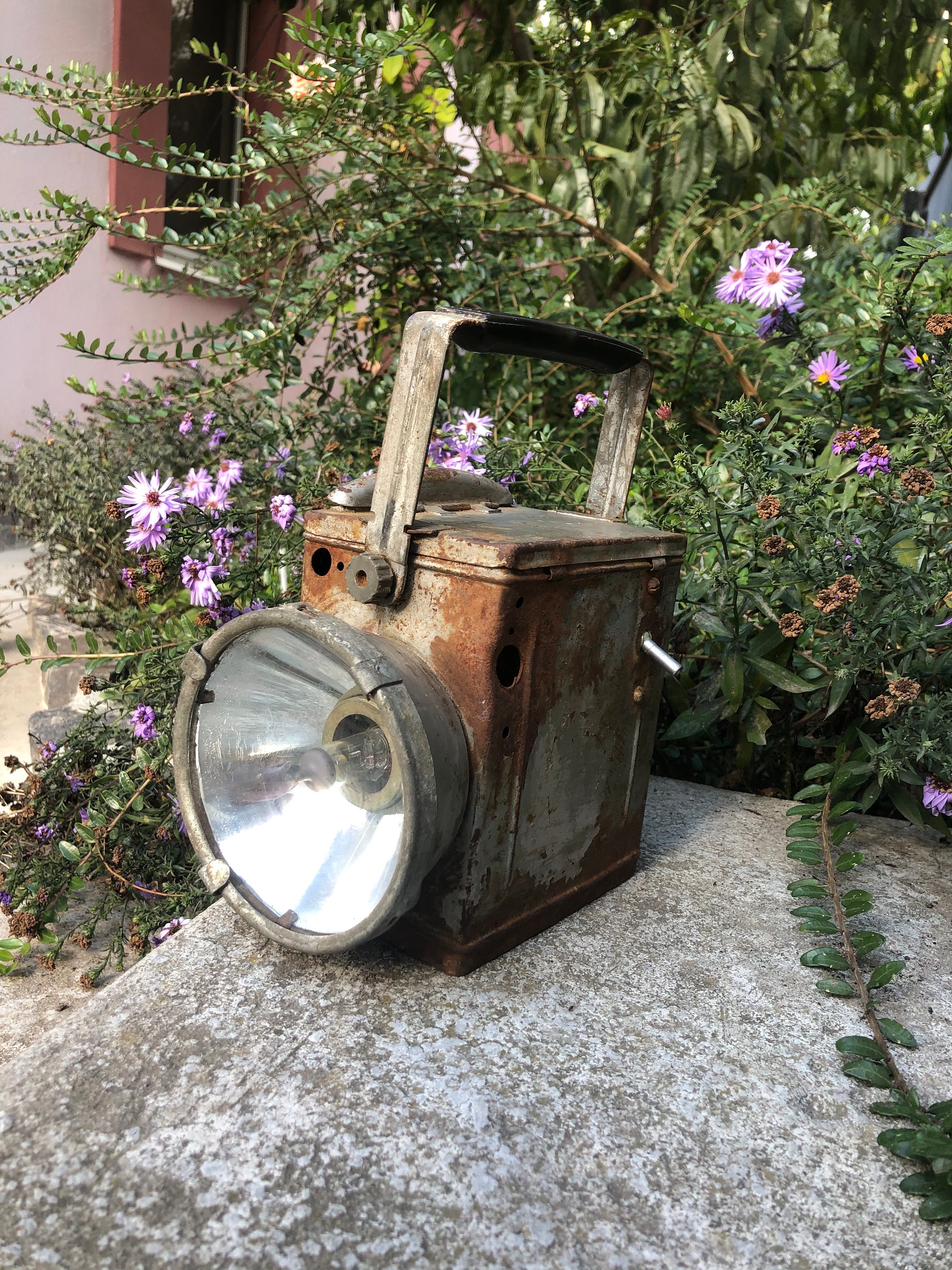 Vintage Railway Signal Lantern Railroad Lamp Box Soviet Etsy