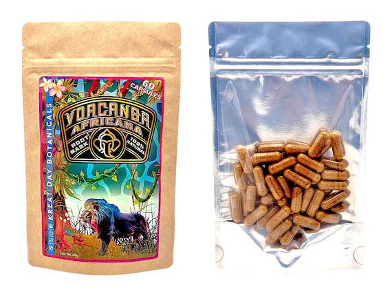 Voacanga Africana Root Bark in a Vegetarian Capsule: Small Farm Grown Sacred African Herb