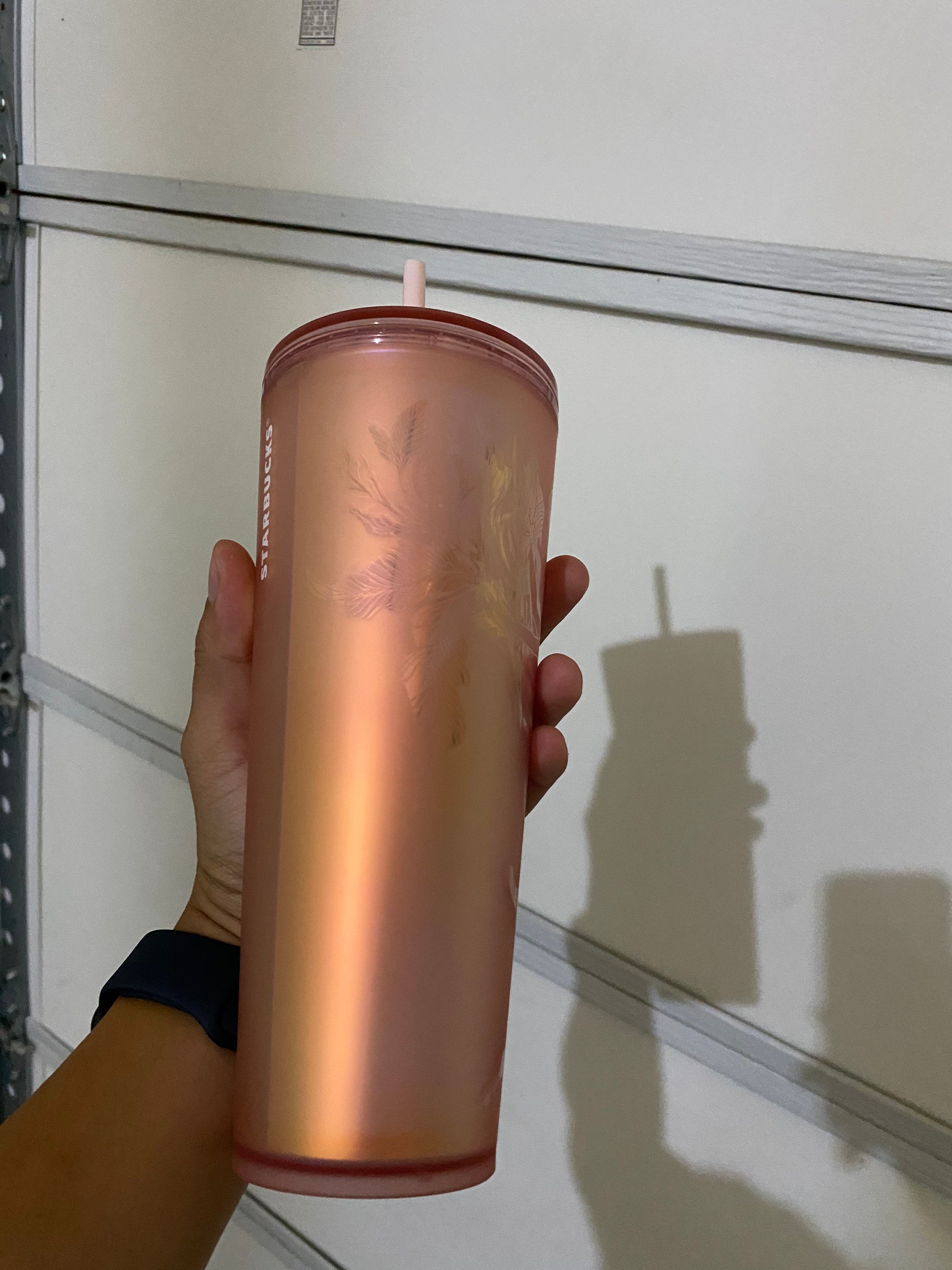 Starbucks 2022 copper rose gold cold cup – StarcupsKW