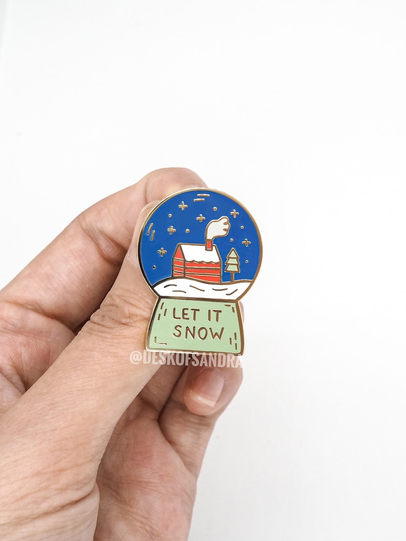 Christmas Pin Gift Christmas Enamel Pin Holiday Enamel Pin Holiday Pin for Backpack Snowglobe Pin for Banner Christmas Lapel Pin