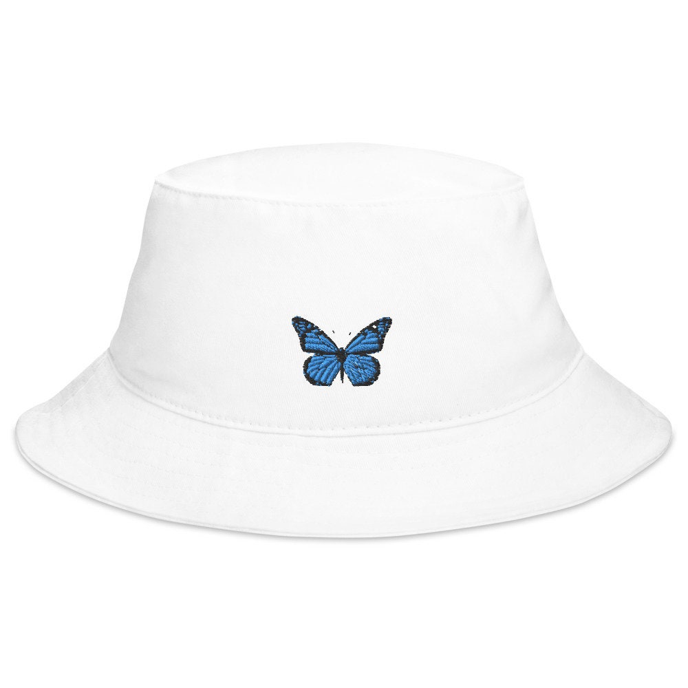 Monarch Butterfly Bucket Hat | Blue Butterfly Hat