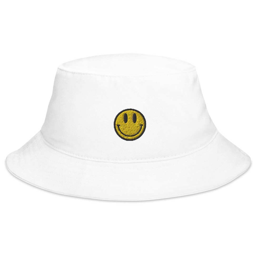 Smiley Face Bucket Hat Etsy