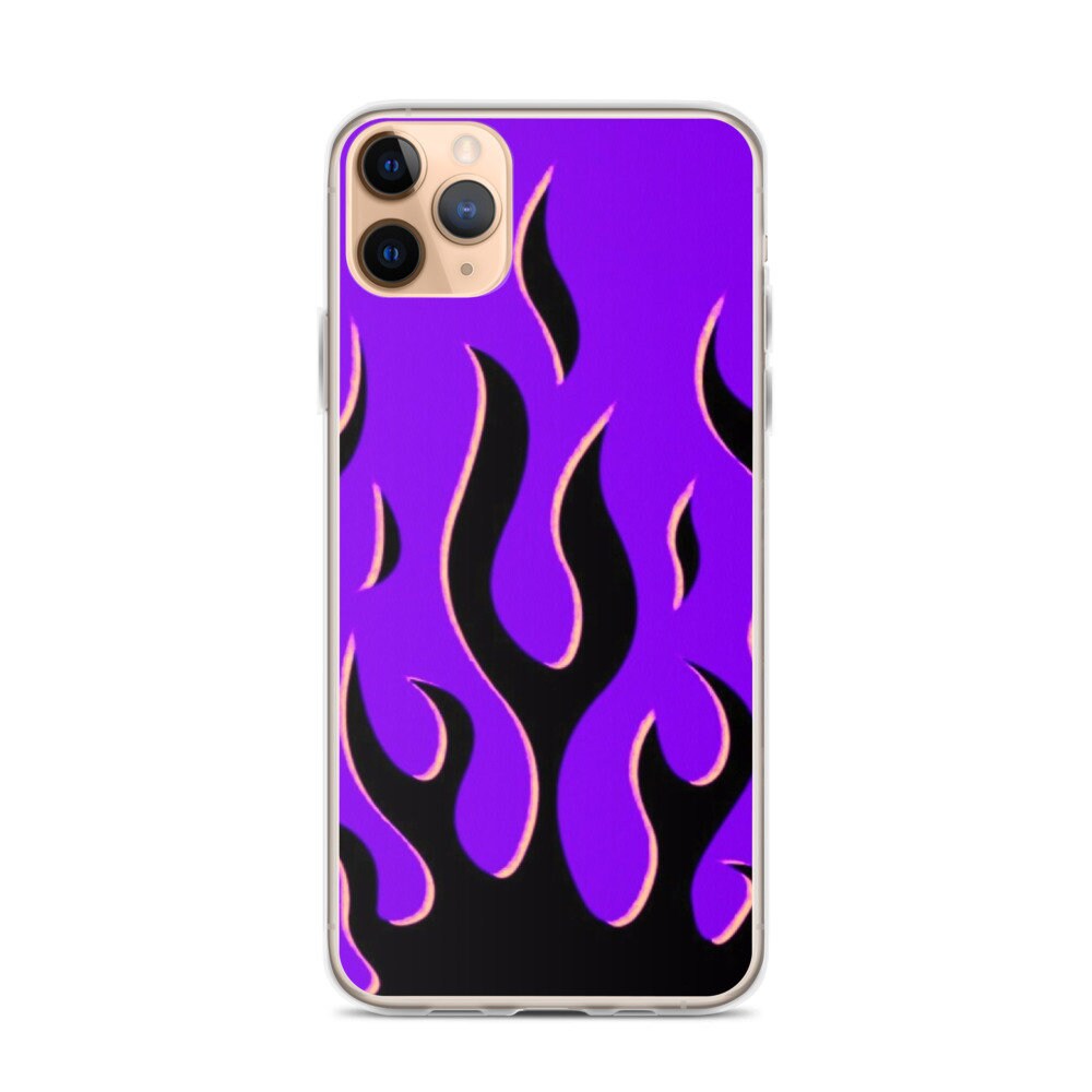 Wildflower purple flame iPhone Case | Etsy