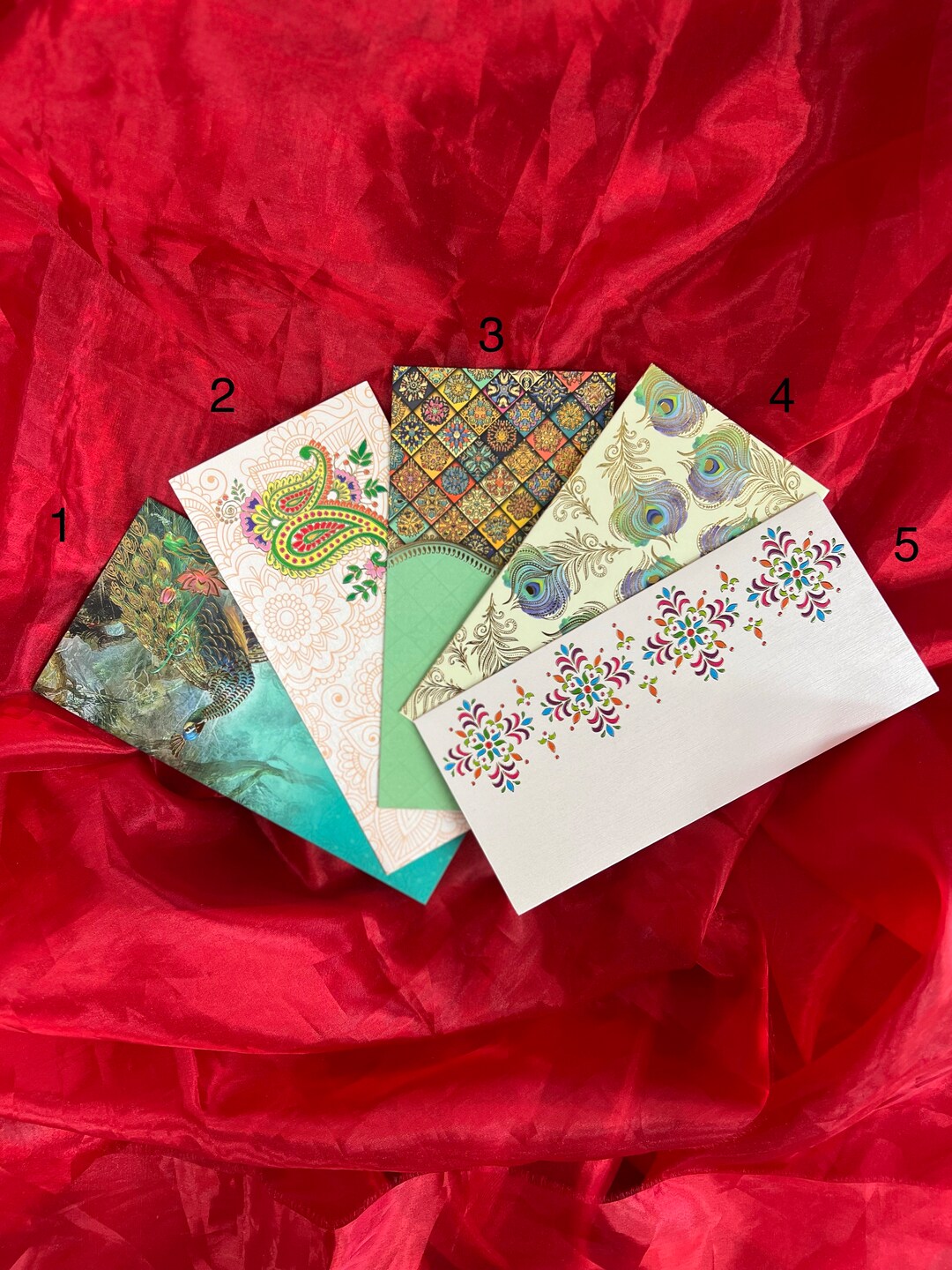 Money Gift Envelopes / Indian Wedding Gift Favours / Mehndi Gift