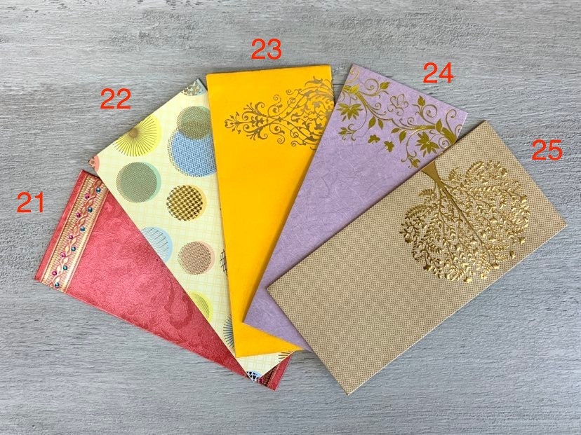 Money Gift Envelopes / Indian Wedding Gift Favours / Mehndi Etsy UK