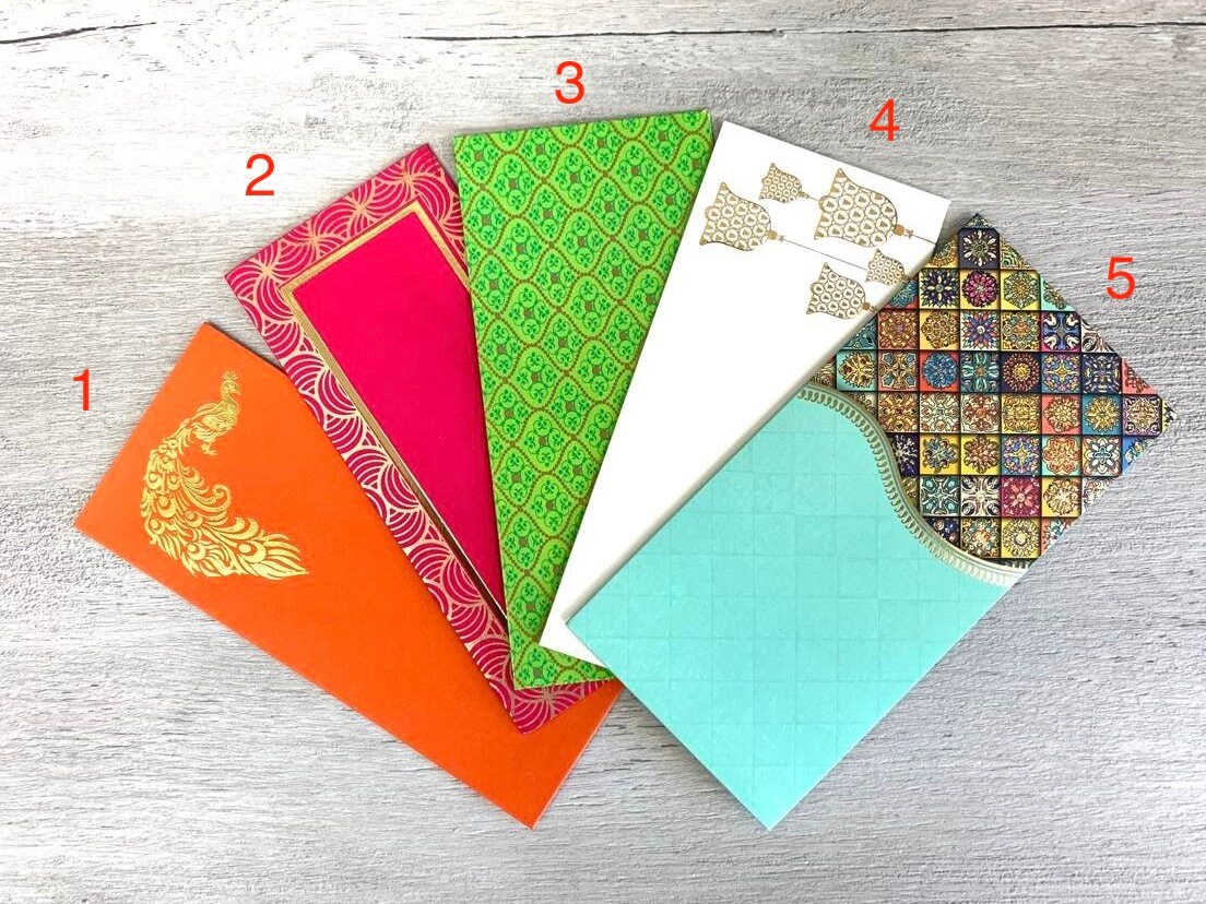 Money Gift Envelopes / Indian Wedding Gift Favours / Mehndi Etsy UK