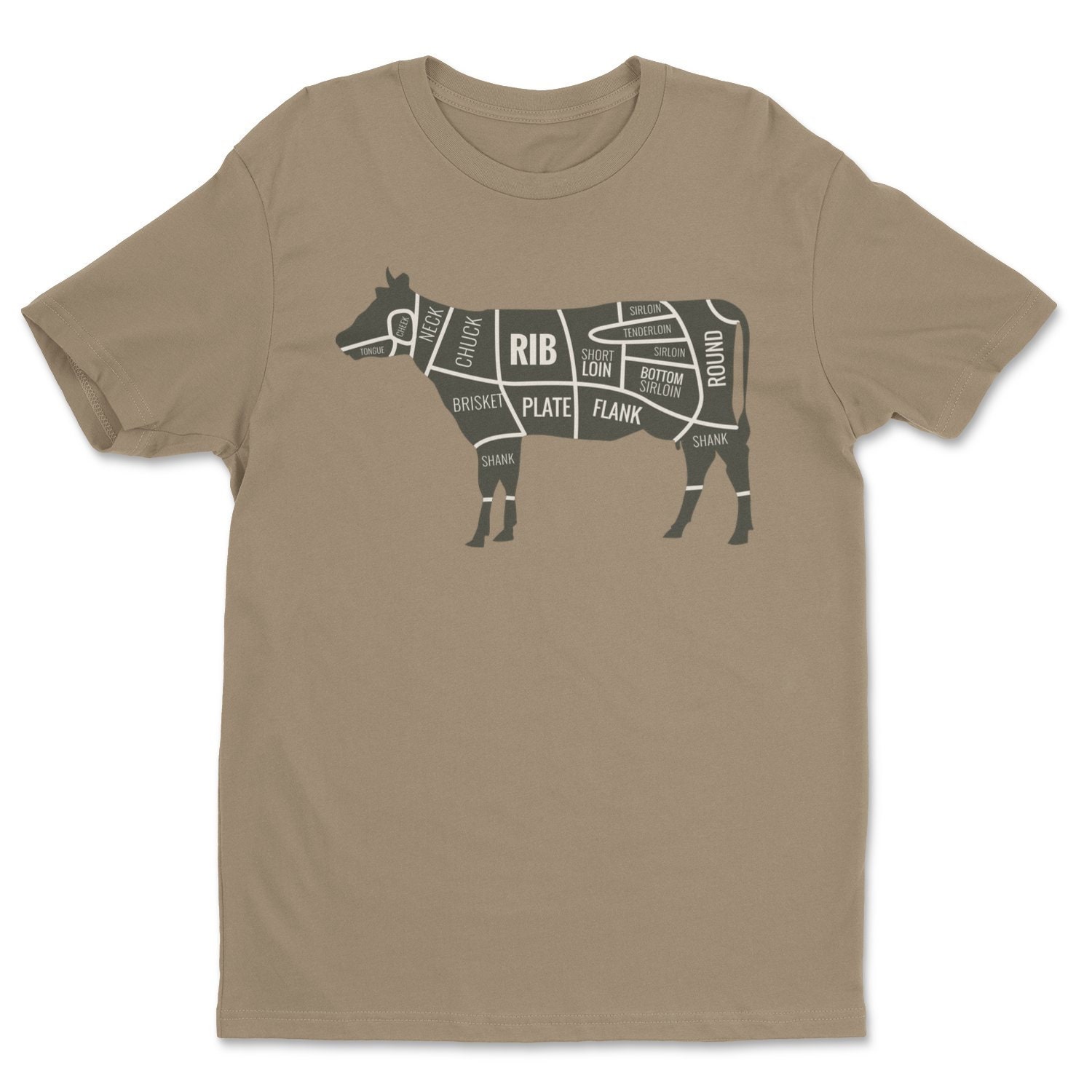 Butcher Shirt Cow Shirt Steak Shirt Parts Of Cow Etsy