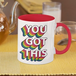 You Got This Finals Gift Support Studying Study Gift for college girl Teacher Mug Inspirational Mug for Marathon Training Gift Keep Going