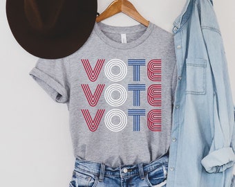 Vote Vote Vote Shirt - Voting Shirt - 2022 Election - Vote Shirt - Womens Vote Shirt - Vote Shirt 2022 - Vote for Women - Elections Shirt