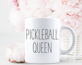 Pickleball Queen Mug - Pickleball Player - Women's Pickleball - Pickle Ball - Pickleball Gift - Dink - Pickleball Coffee Cup