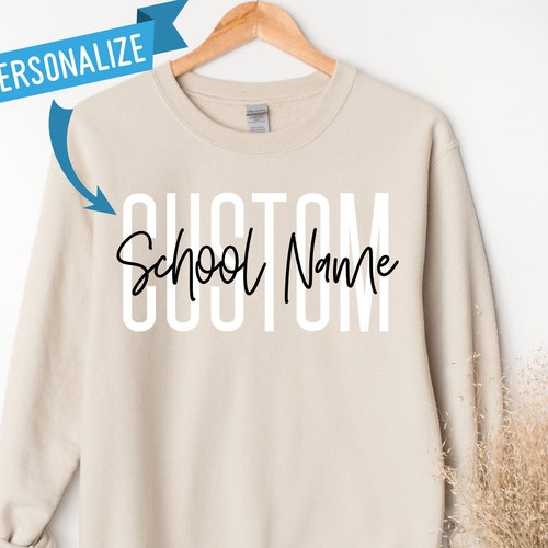 Custom School Sweatshirt Custom Teacher Shirt Custom Grade - Etsy